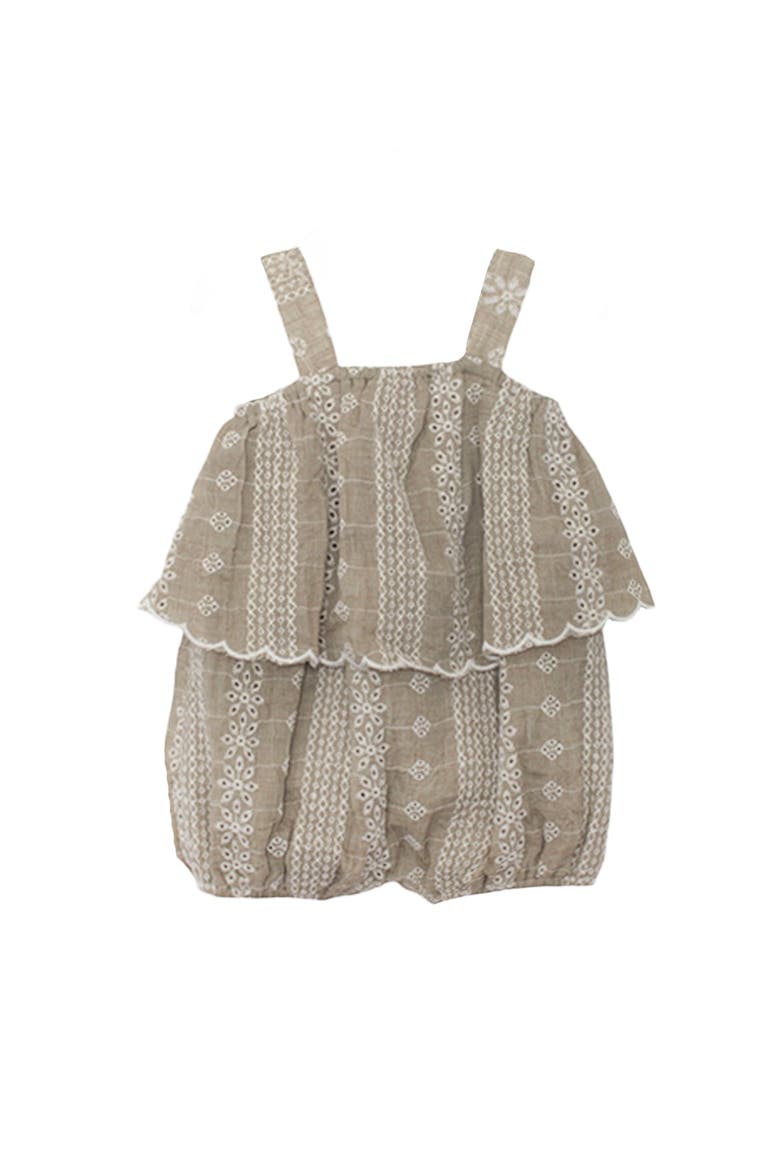 Espresso Sleeveless Romper, Main, color, Brown