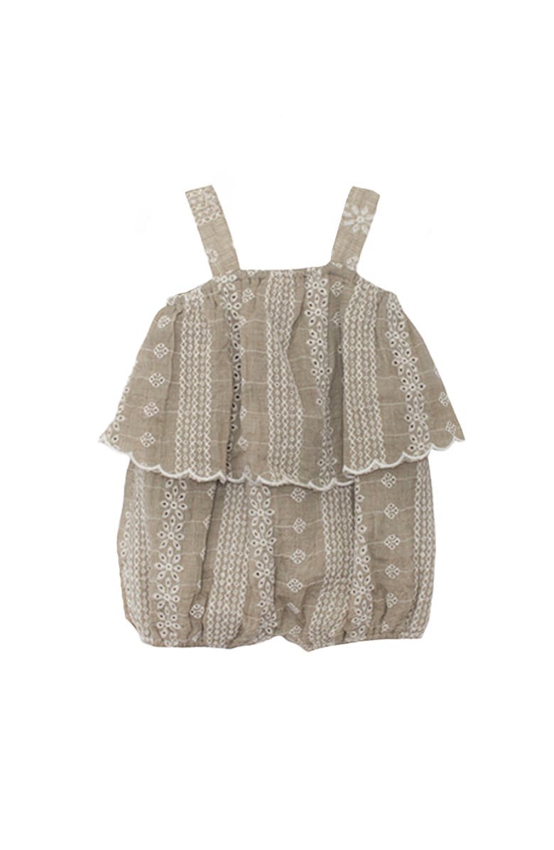 Mabel + Honey Espresso Sleeveless Romper, Main, color, Brown