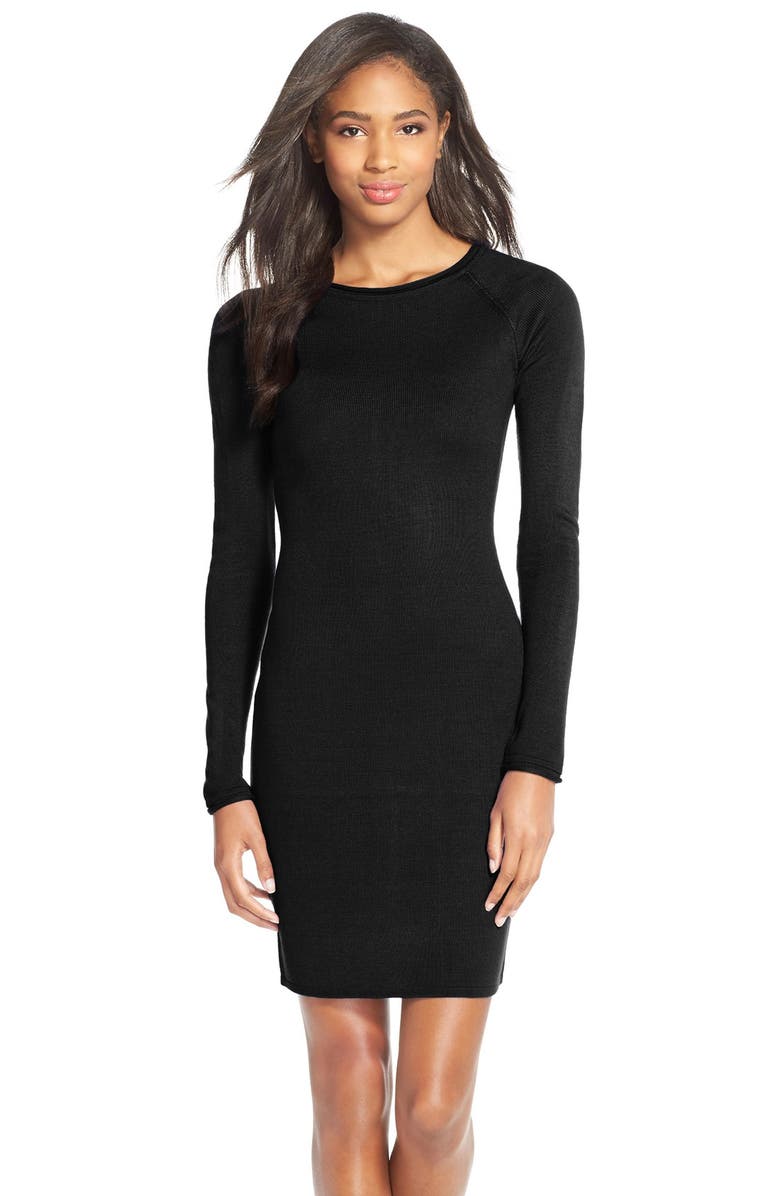 Marc New York Raglan Sleeve Body-Con Sweater Dress, Main, color,