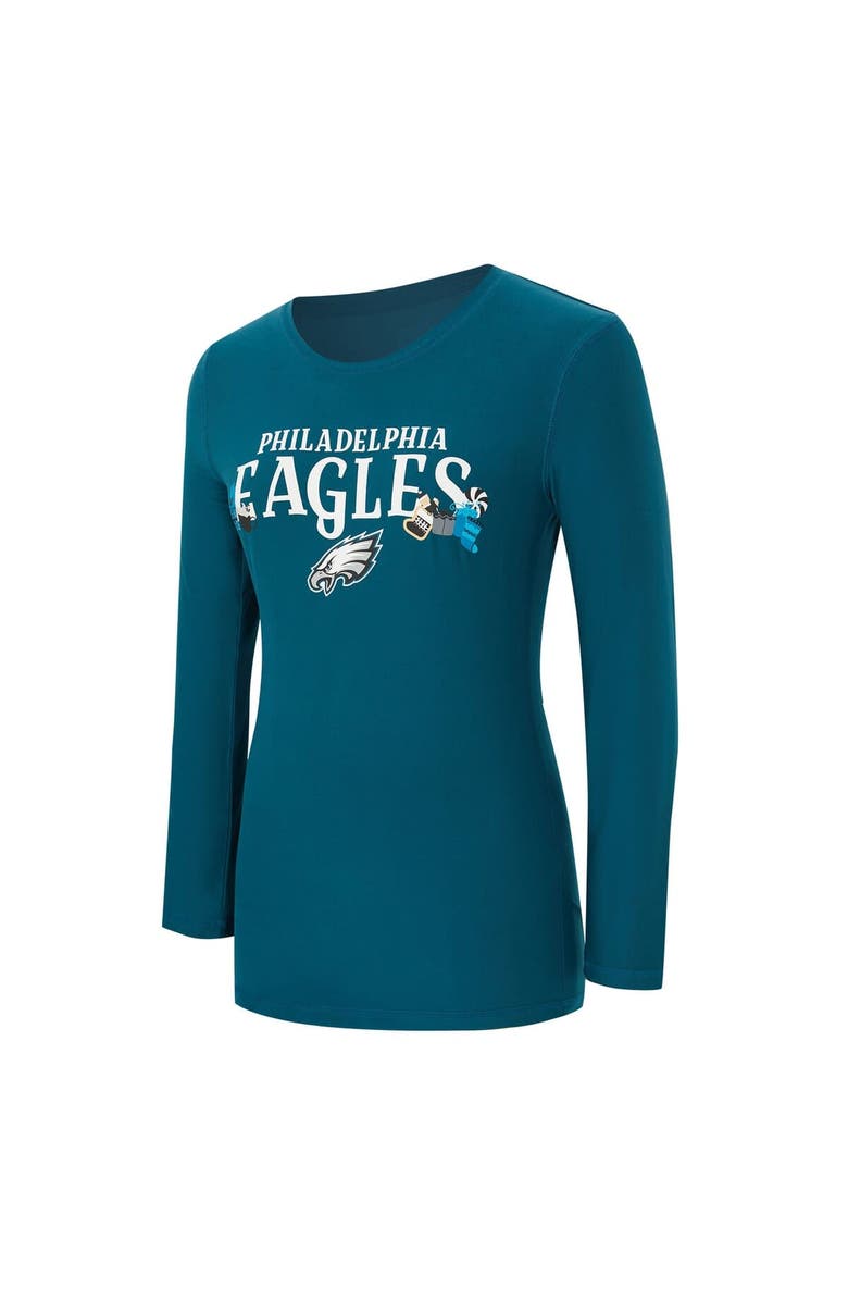CONCEPTS SPORT Women
s Concepts Sport Midnight Green Philadelphia Eagles Chesnut Long Sleeve T-Shirt and Pant Sleep Set, Alternate, color, Green