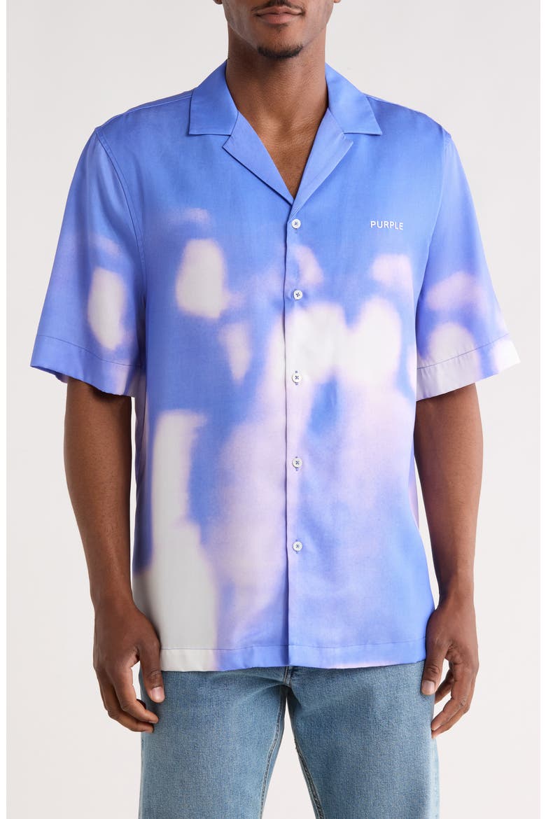 Short Sleeve Button-Up Shirt, Main, color, MULTI