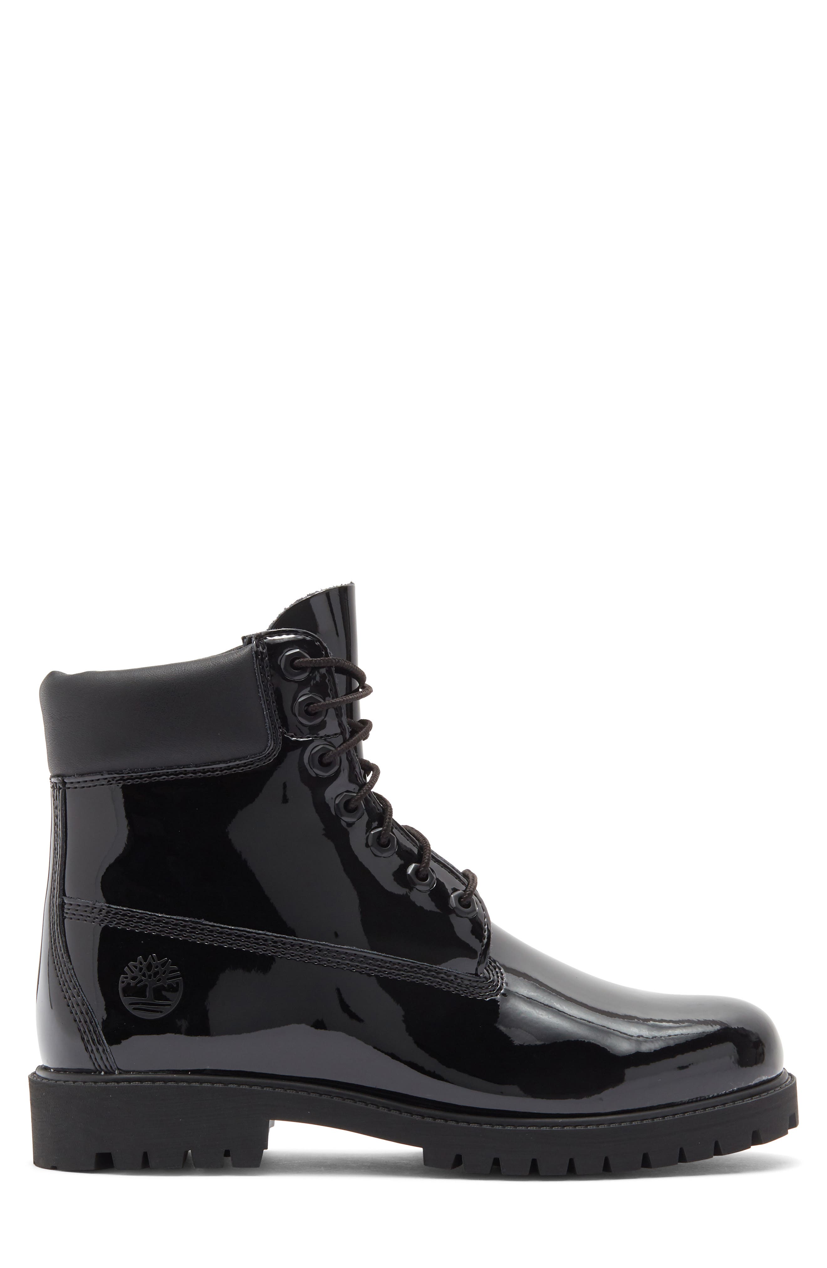 Timberland Premium 6-Inch Waterproof Patent Boot, Alternate, color, Black Patent Leather
