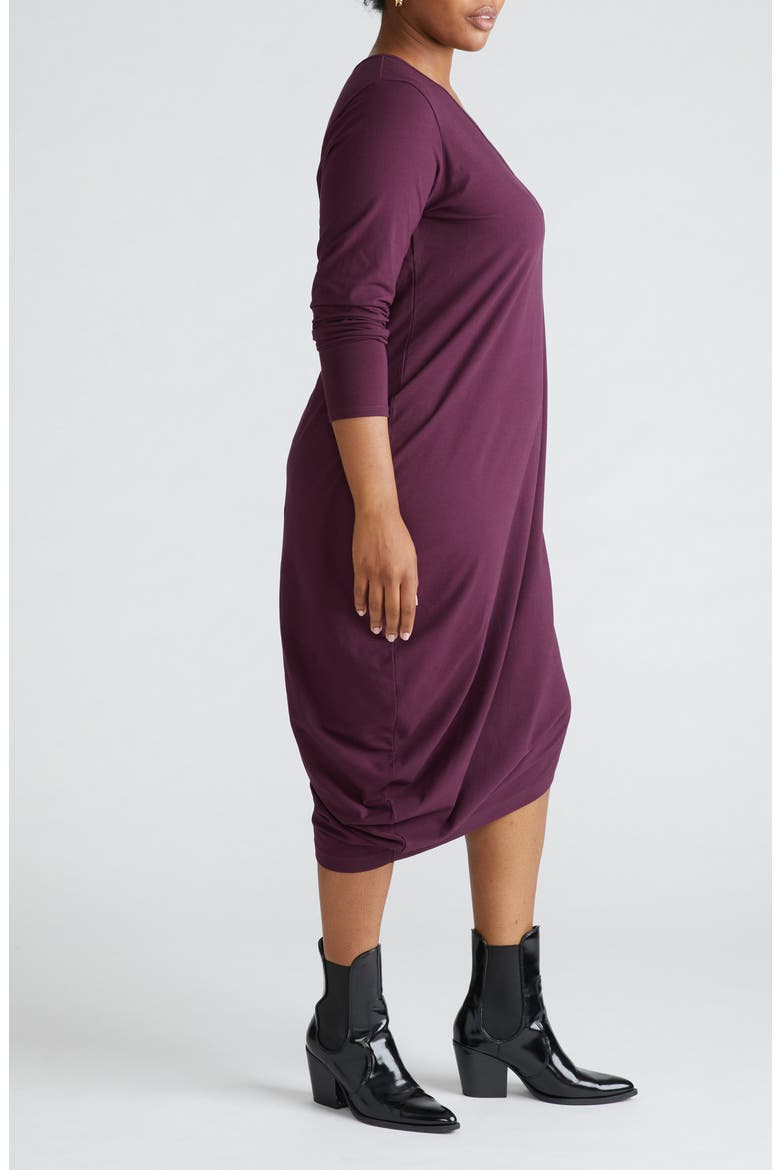 Iconic Geneva Long Sleeve Asymmetric Dress, Alternate, color, AA
