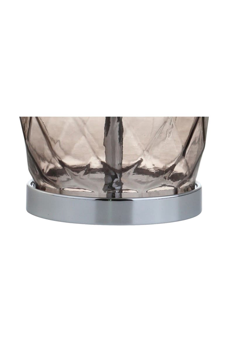 Juliette 26.5" Glass/Metal LED Table Lamp, Alternate, color, Smoked Gray
