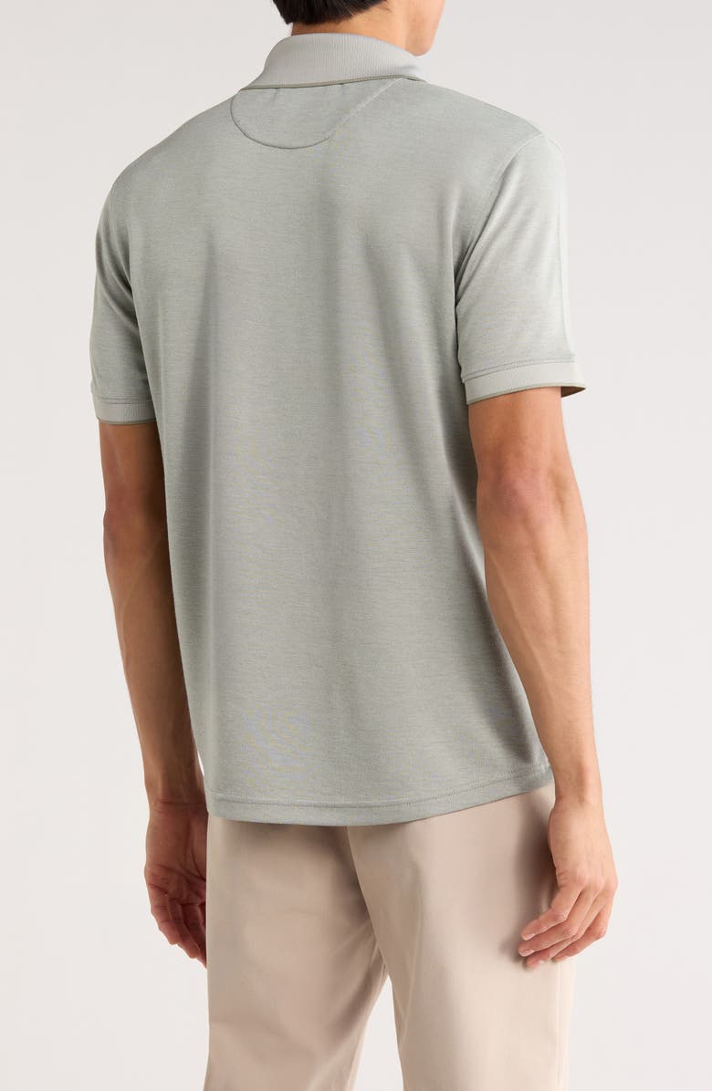 Cactus Man Tipped Knit Polo, Alternate, color, Sage