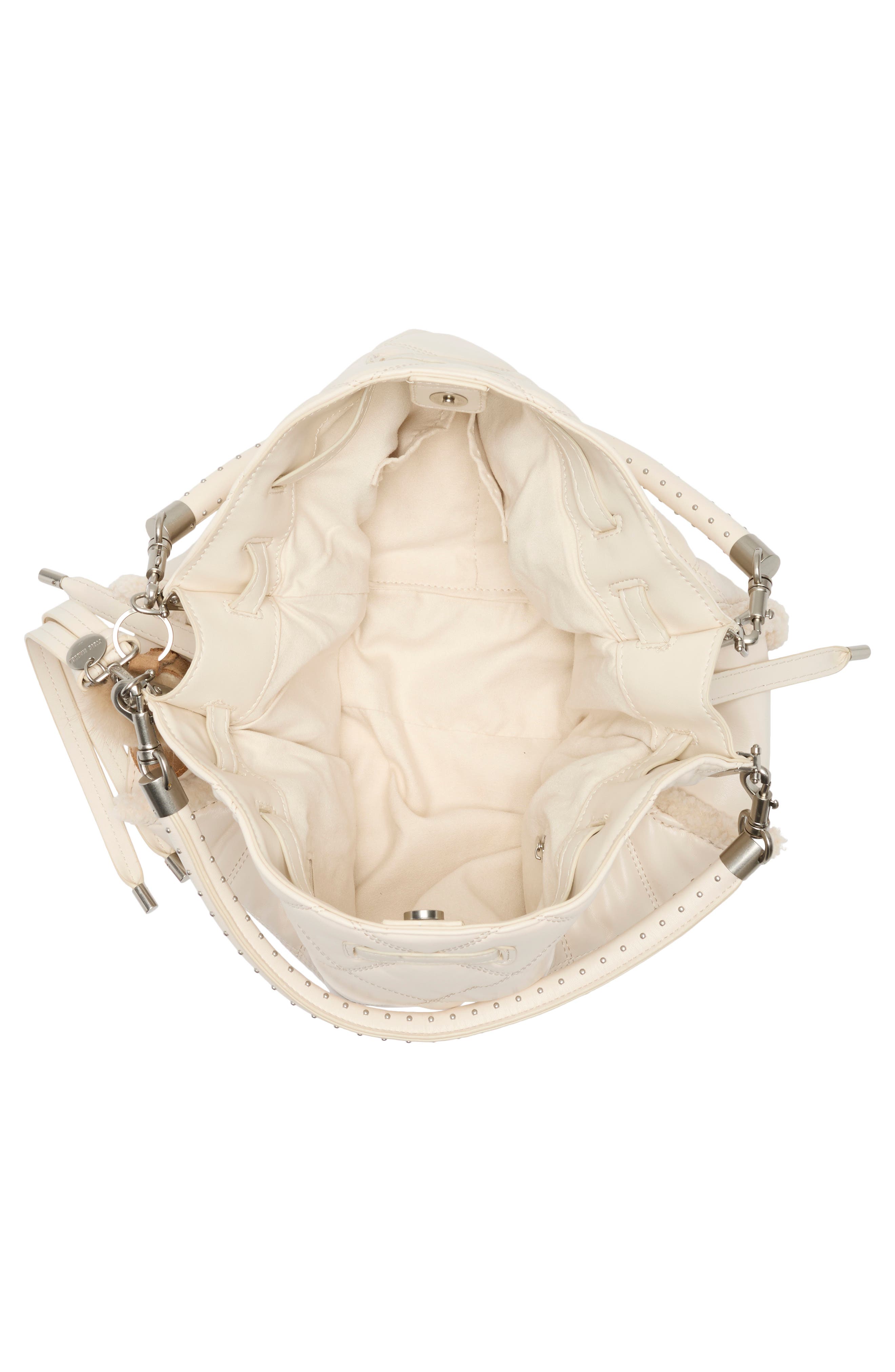 Steve Madden Nala Quilted Tote Bag, Alternate, color, Vanilla