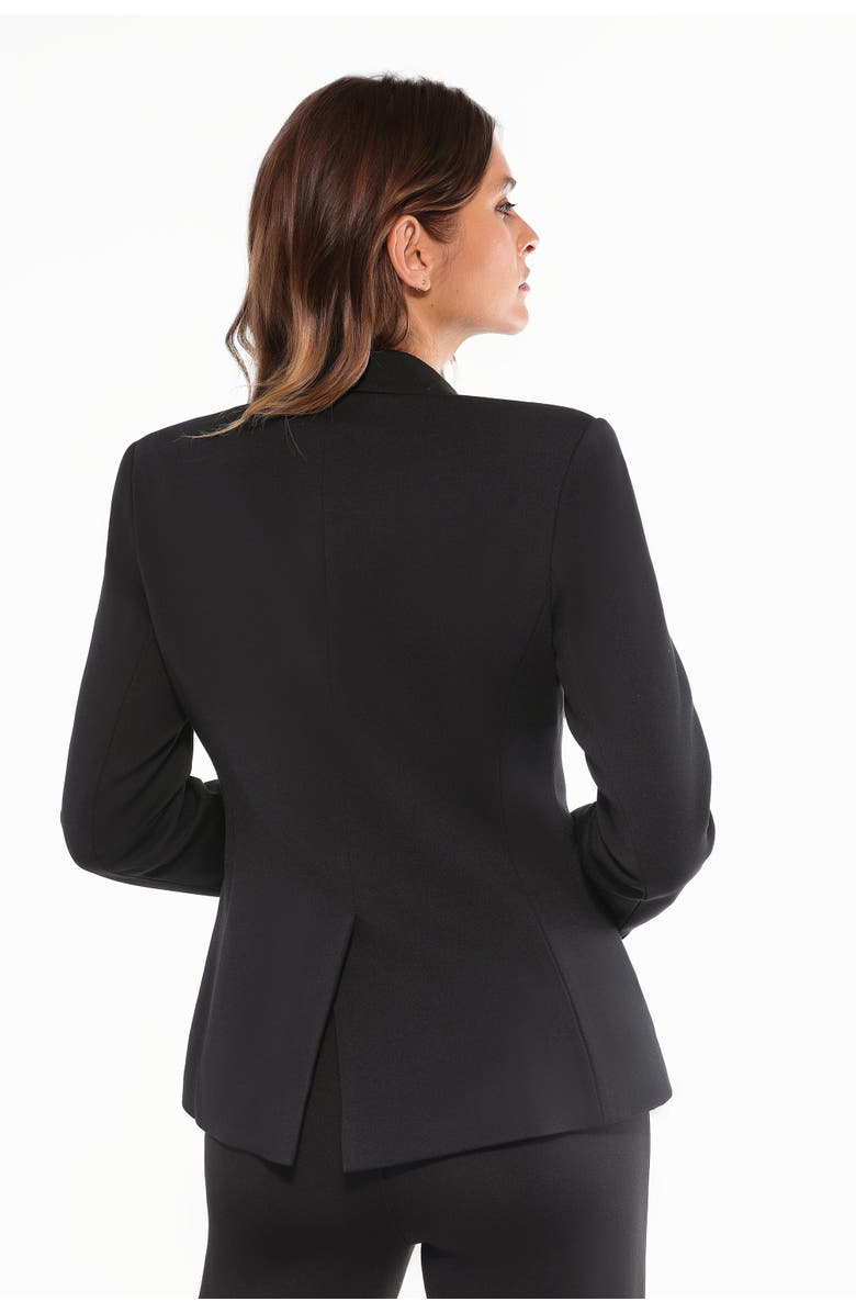 Popilush Shape-Sculpting Fitted Jacket, Alternate, color, Midnight Black