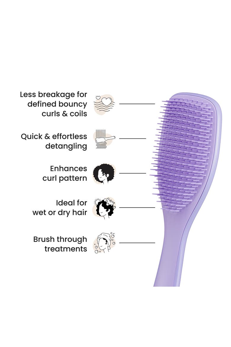 Ultimate Detangler Hairbrush for Curly to Coily, Alternate, color, PURPLE PASSION
