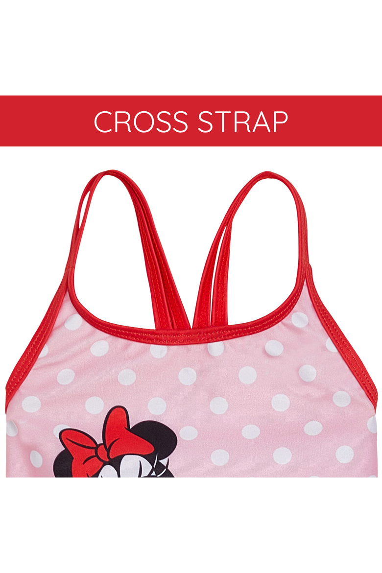 Minnie Mouse 2-Piece Tankini Top and Bikini Bottom Swim Set UPF 50+, Alternate, color, Minnie Red Pink Dot