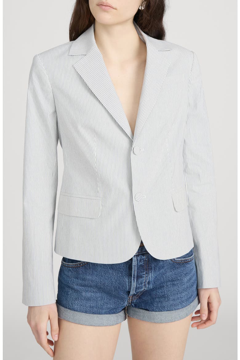 The Stripe Classic Blazer, Main, color, NAVY MULTI