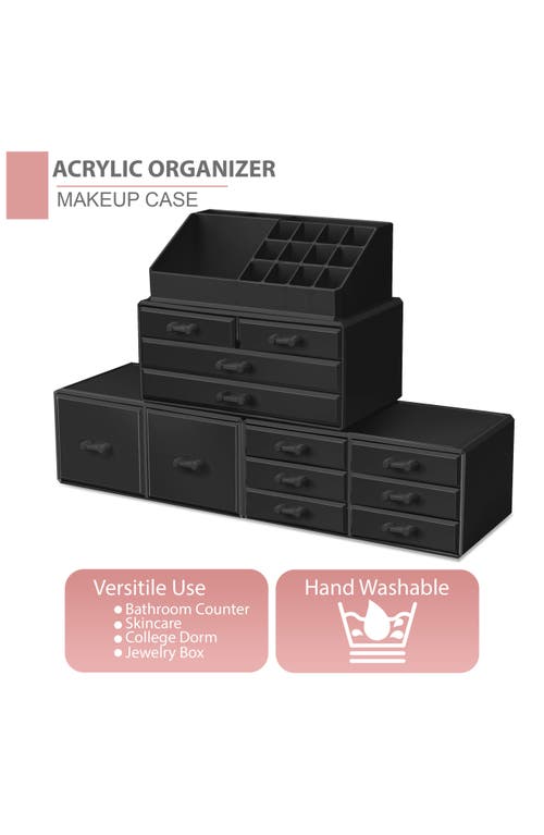 Sorbus Large 12-drawer Makeup Organizer Case In Black