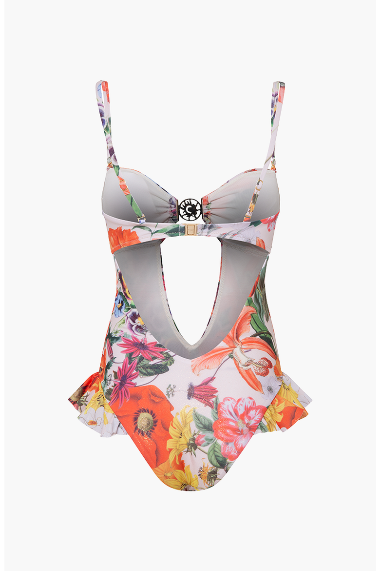 Vivienne Swimsuit, Alternate, color, Printed Ecru