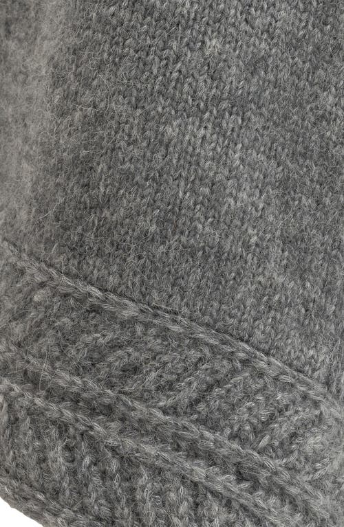 Echo Fuzzy Scarf Hood In Gray