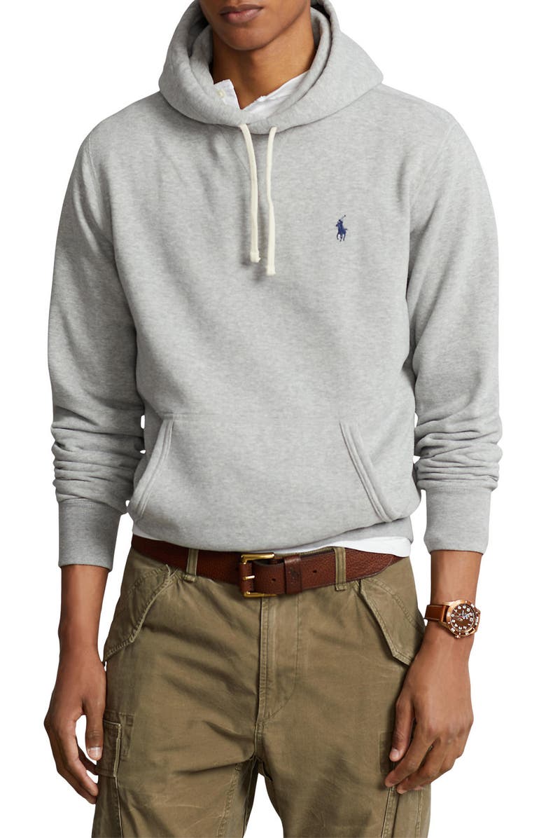Polo Ralph Lauren Fleece Hoodie, Main, color, Andover Heather