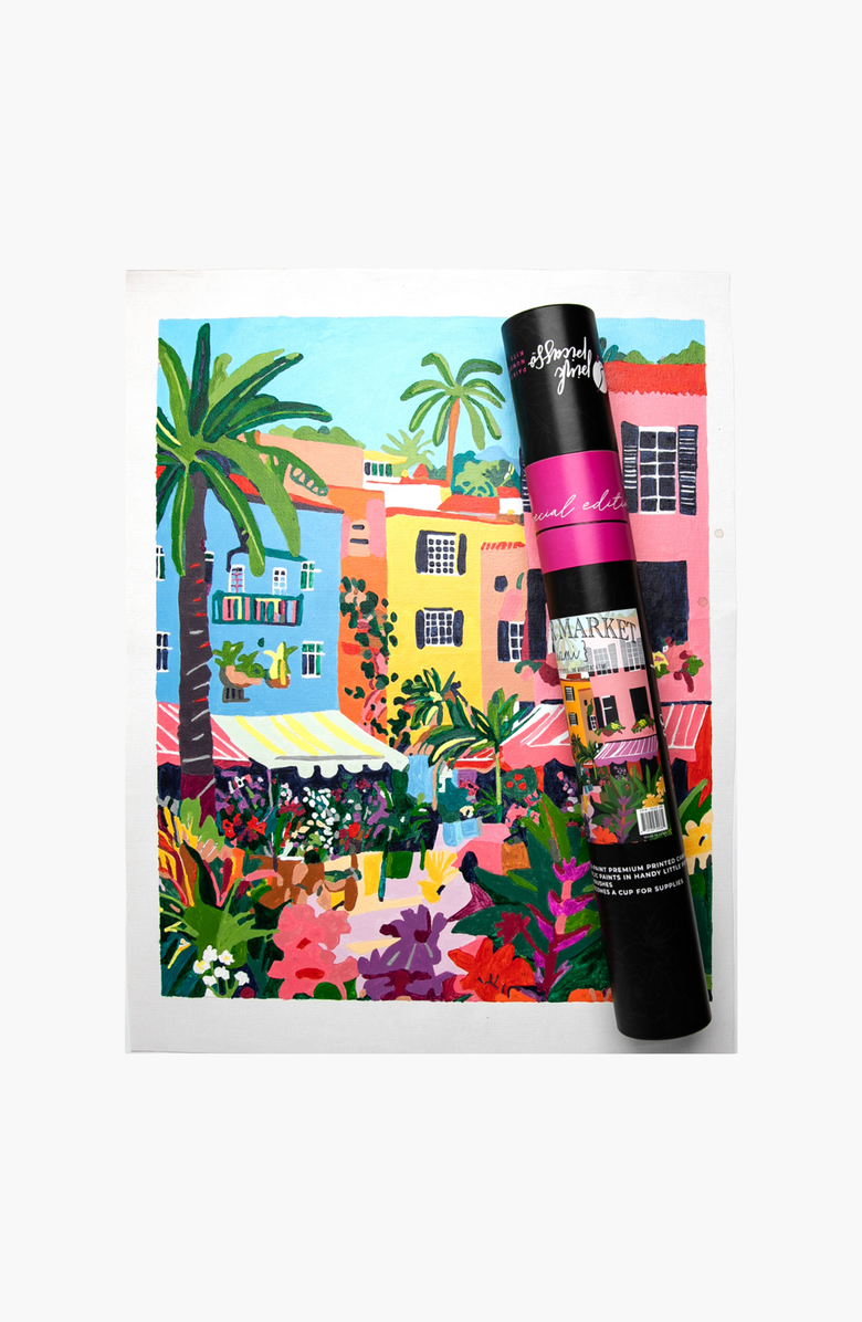 Pink Picasso Kits Miami Flower Market Paint by Numbers Kit, Main, color, Multicolor