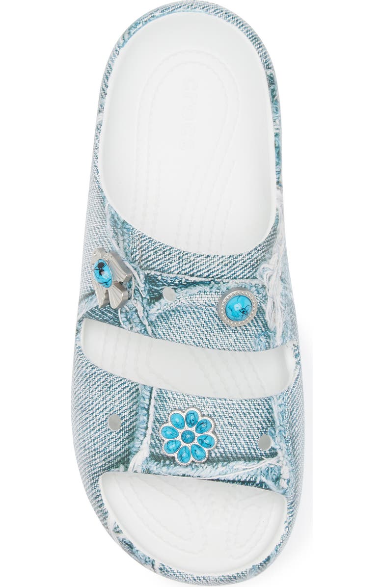 CROCS Gender Inclusive Classic Denim 2.0 Slide Sandal, Alternate, color,