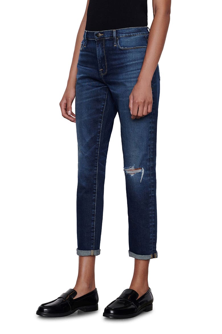 Le Garcon Ankle Boyfriend Jeans, Alternate, color, CARIBOU
