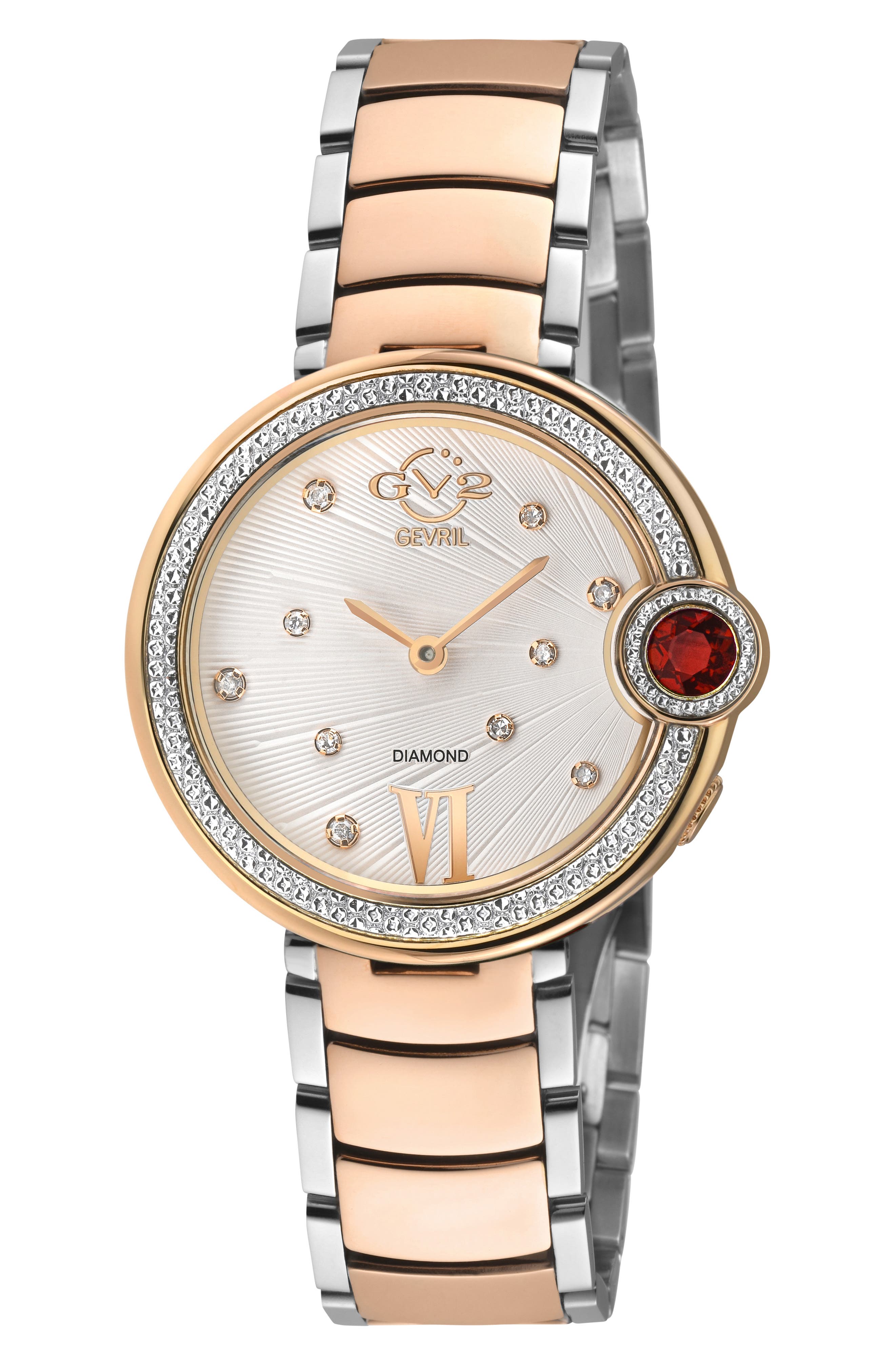 GEVRIL Perugia Diamond Bracelet Watch