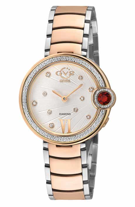 GEVRIL Perugia Diamond Bracelet Watch