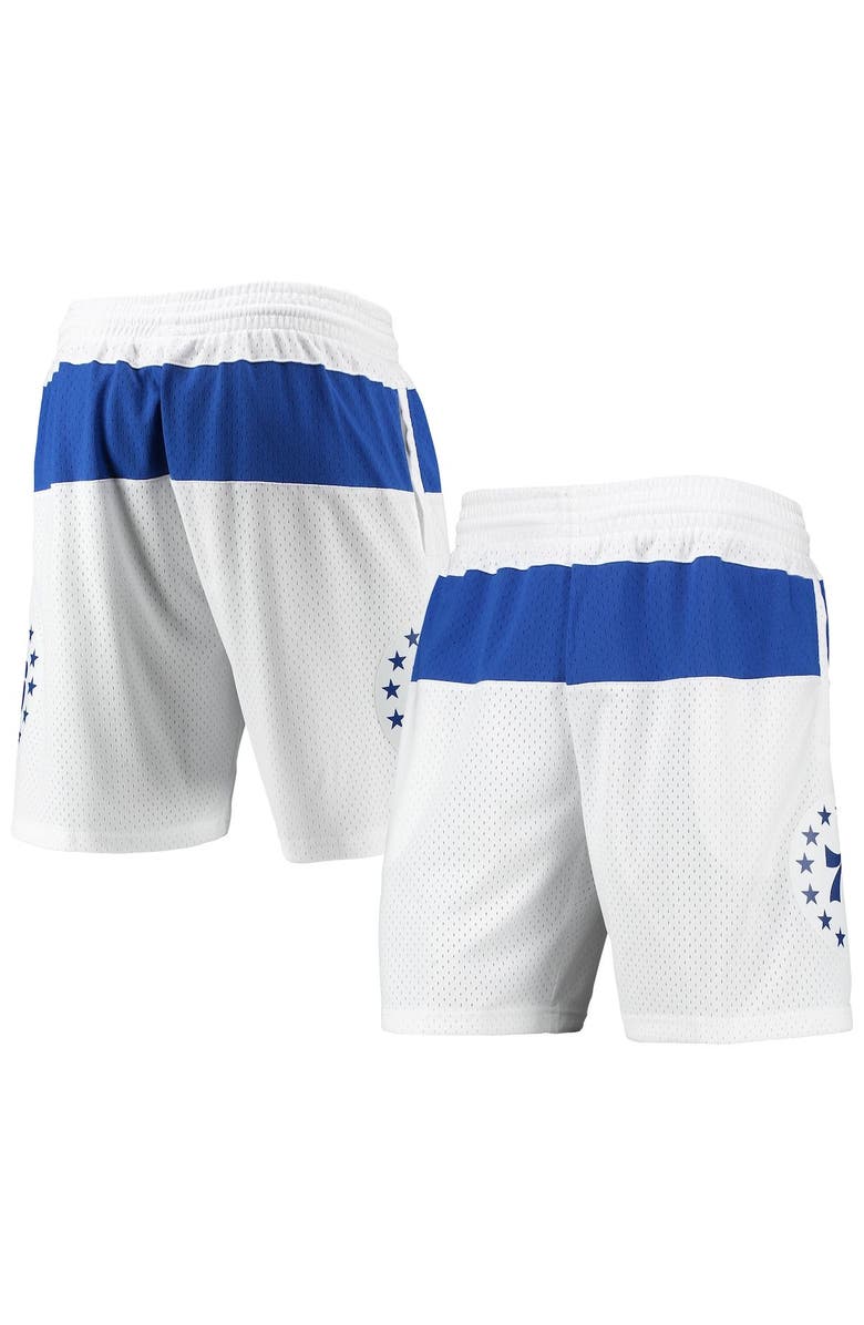 Mitchell & Ness Men's Mitchell & Ness White Philadelphia 76ers 2003-04 Hardwood Classics Swingman Shorts, Alternate, color, 