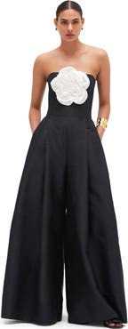 PatBO Taffeta Bloom Jumpsuit
