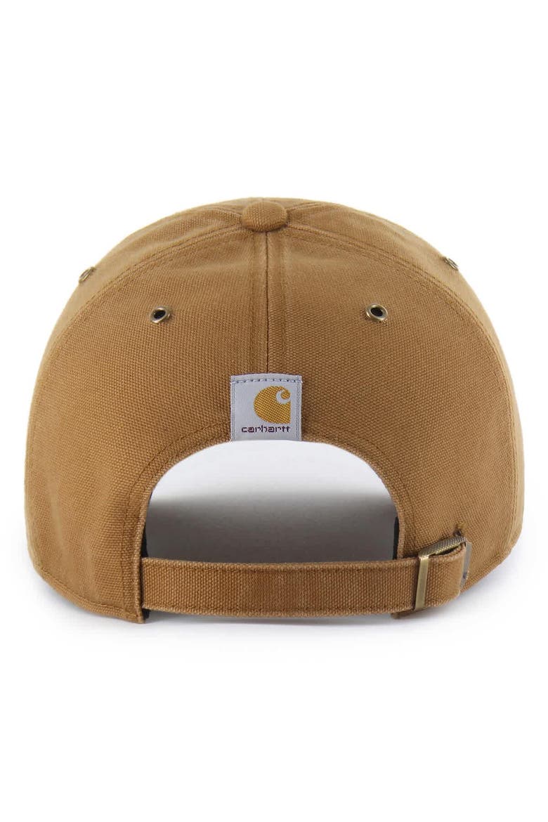 Men's Carhartt x '47  Brown Philadelphia Phillies Clean Up Adjustable Hat, Alternate, color, Brown