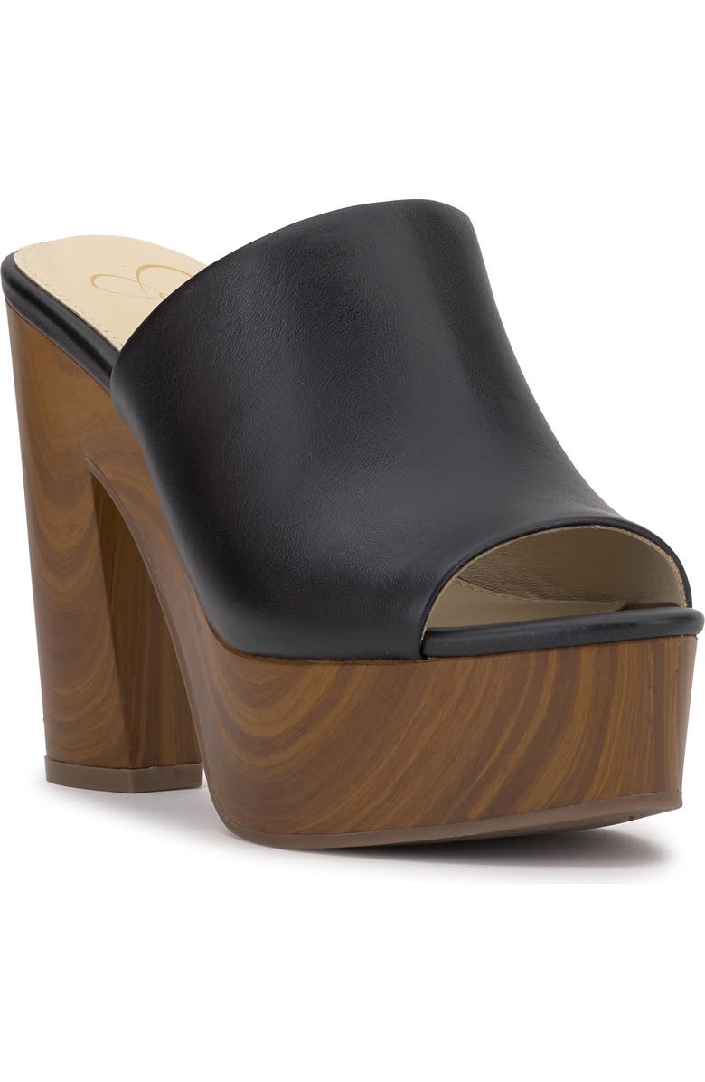 Jessica Simpson Shelbie Platform Slide Sandal, Main, color, Black 09
