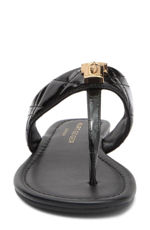 Kurt Geiger London Brixton T-strap Sandal In Black