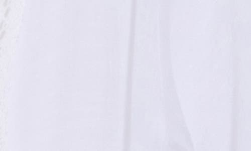 Elan Three-quarter Sleeve Open Stitch Cover-up Duster In White