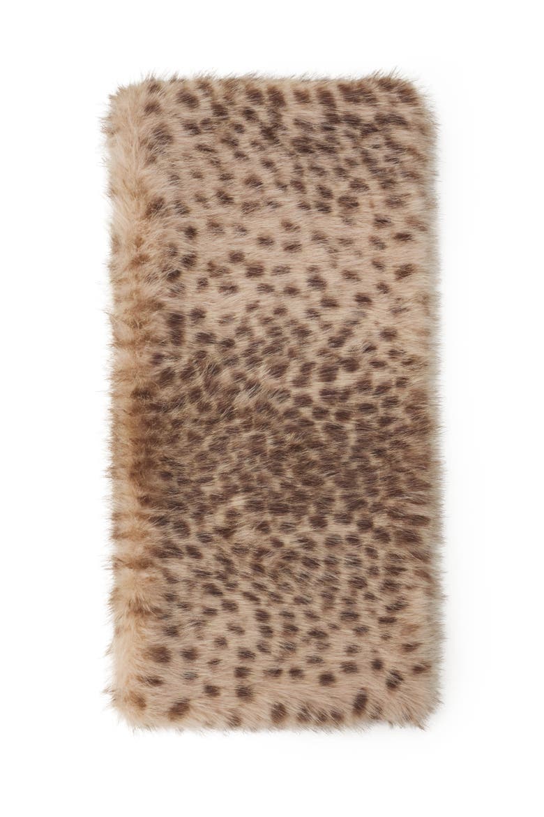 Faux Fur Scarf, Main, color, Leopard