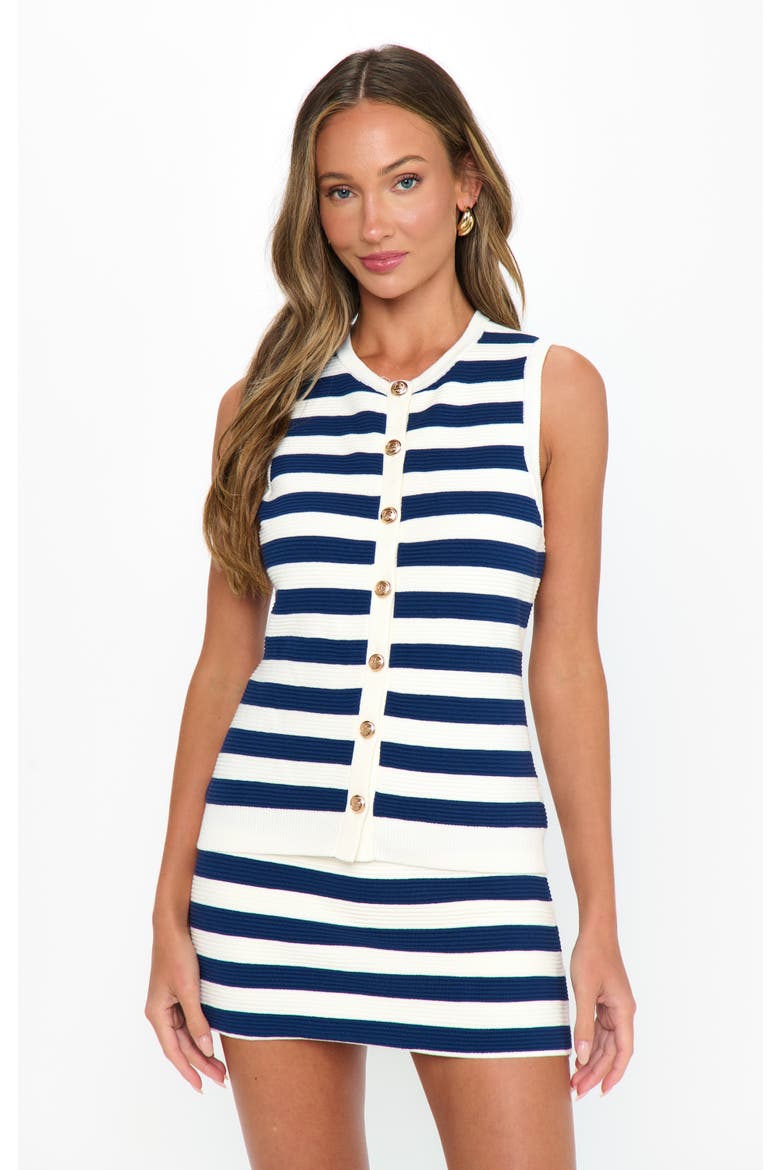 Devin Tank, Main, color, Navy Stripe Delight Knit