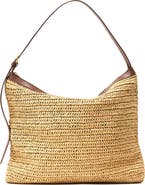 Reiss Vigo Raffia Shoulder Bag