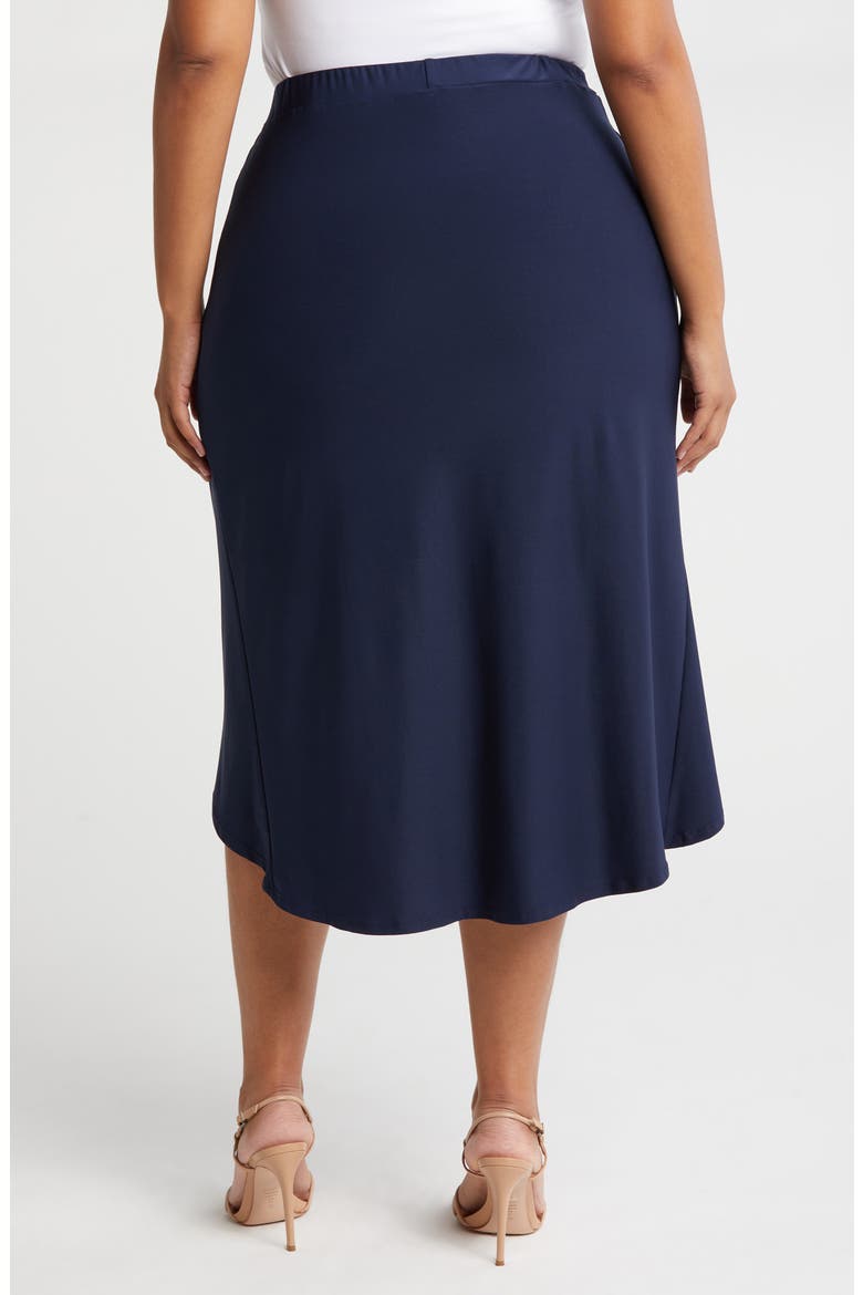 Draped Wrap Skirt, Alternate, color, NAVY