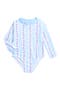 Ruffle Cutout One-Piece Rashguard Swimsuit