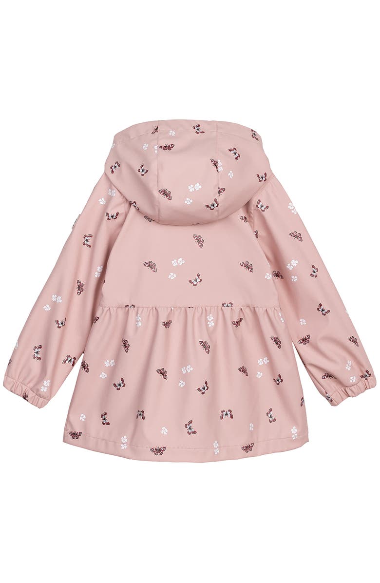 MILES THE LABEL Kids' Butterfly Flowers Water Resistant Raincoat, Alternate, color, 