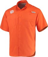 Columbia Men's Columbia Orange Clemson Tigers PFG Tamiami Shirt