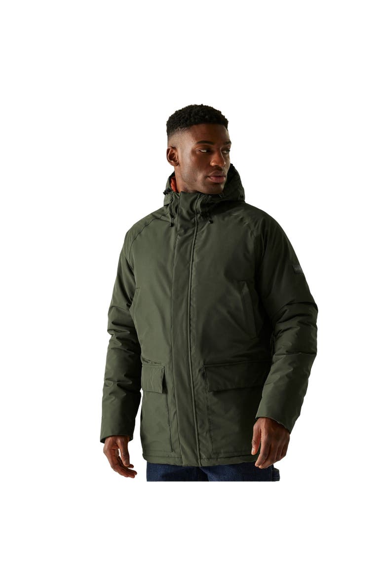 Savon Insulated Waterproof Jacket, Alternate, color, Dark Khaki and Potters Clay