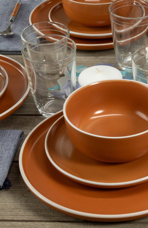 Bia Cordon Bleu 12-piece Tempo Terracotta Dish Set In Terracotta