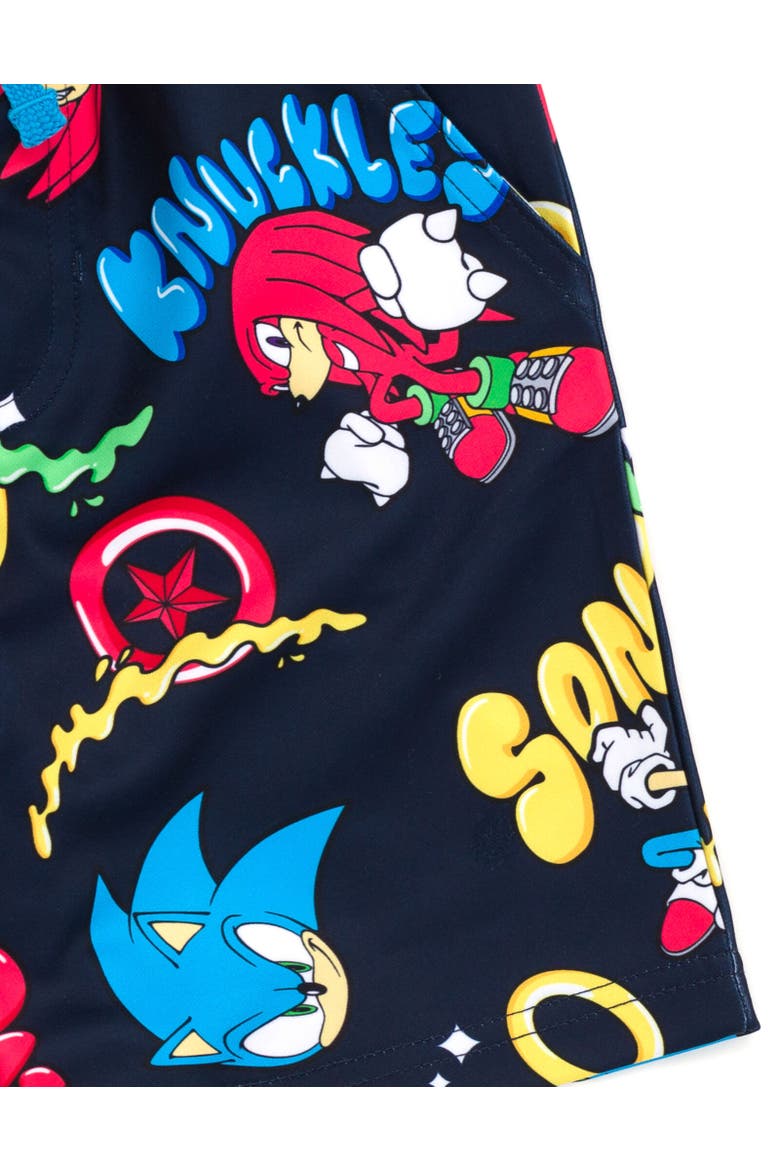 Sonic the Hedgehog Boys' Athletic 2-Piece Tee and Shorts Set, Alternate, color, Knuckles Tails Blue