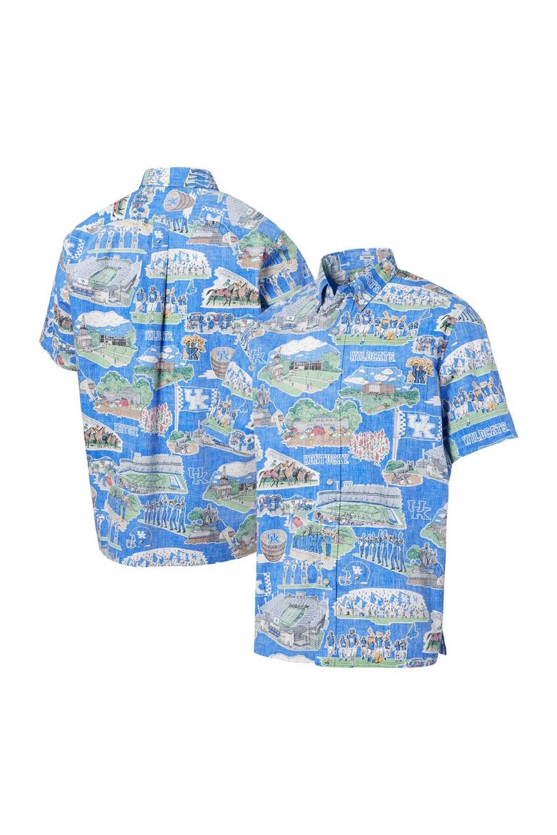 Men's Reyn Spooner Royal Kentucky Wildcats Scenic Button-Down Shirt, Main, color, Royal