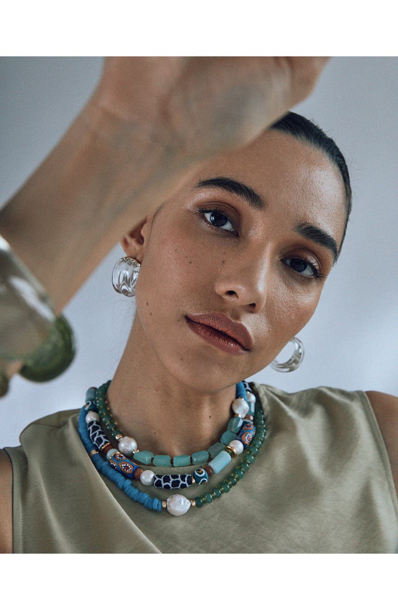 Lizzie Fortunato Cabana Beaded Necklace, Alternate, color,