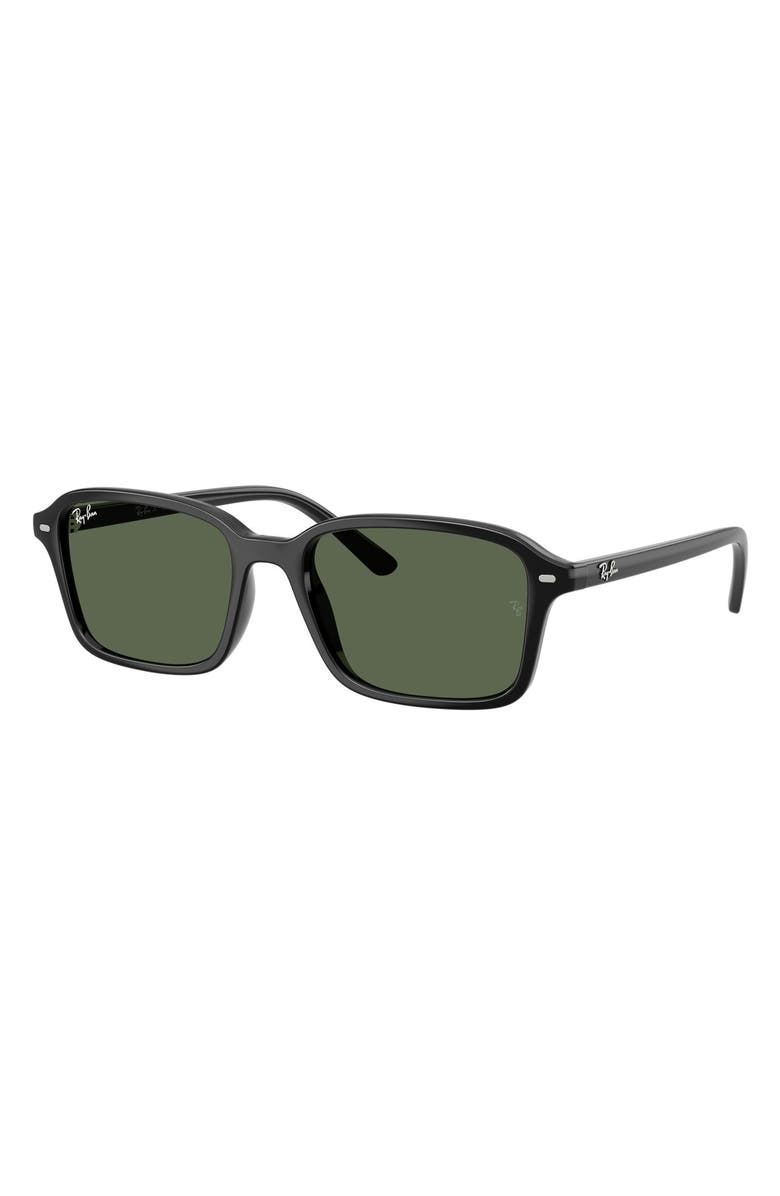 Ray-Ban Kids' 50mm Square Sunglasses, Alternate, color, Black / Dark Green