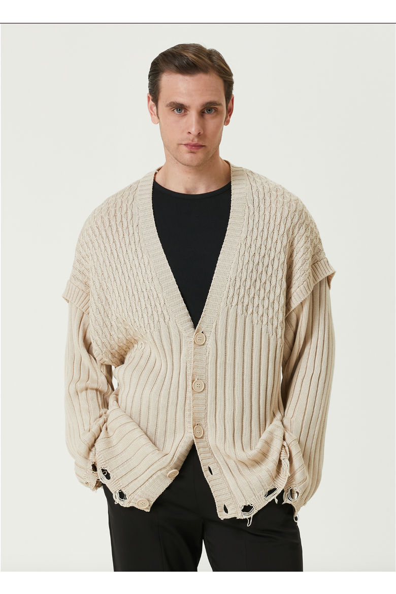 Soft Knit Cardigan, Alternate, color, Beige