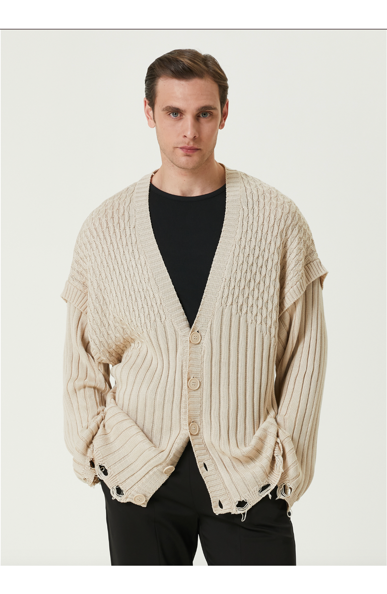 PCFG Soft Knit Cardigan, Alternate, color, Beige