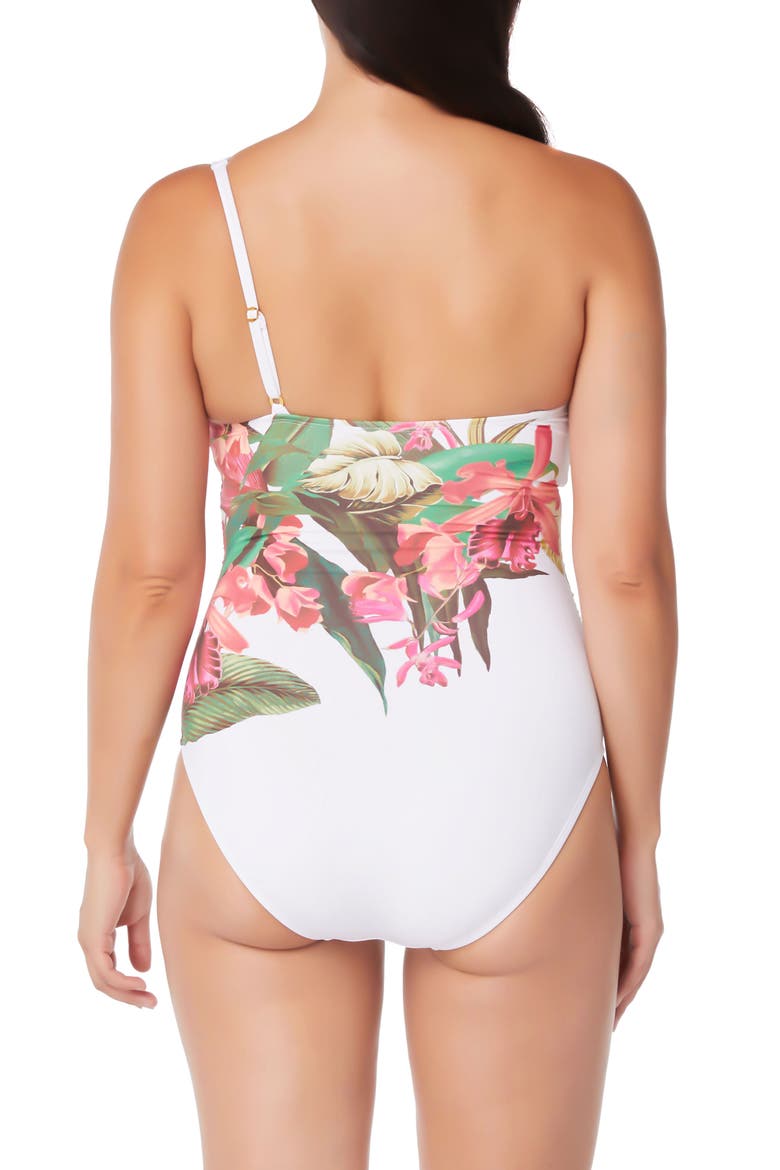 Return to Rio One-Shoulder One-Piece Swimsuit, Alternate, color, WHITE MULTI