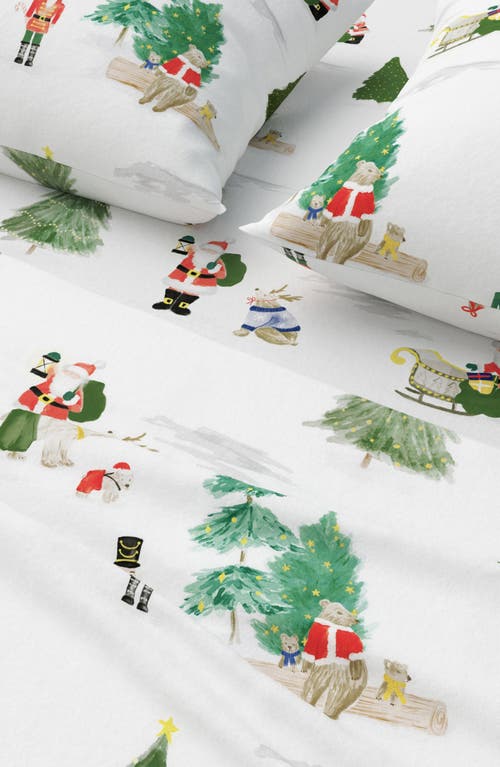 Woven & Weft Turkish Cotton Flannel Holiday Sheet Set