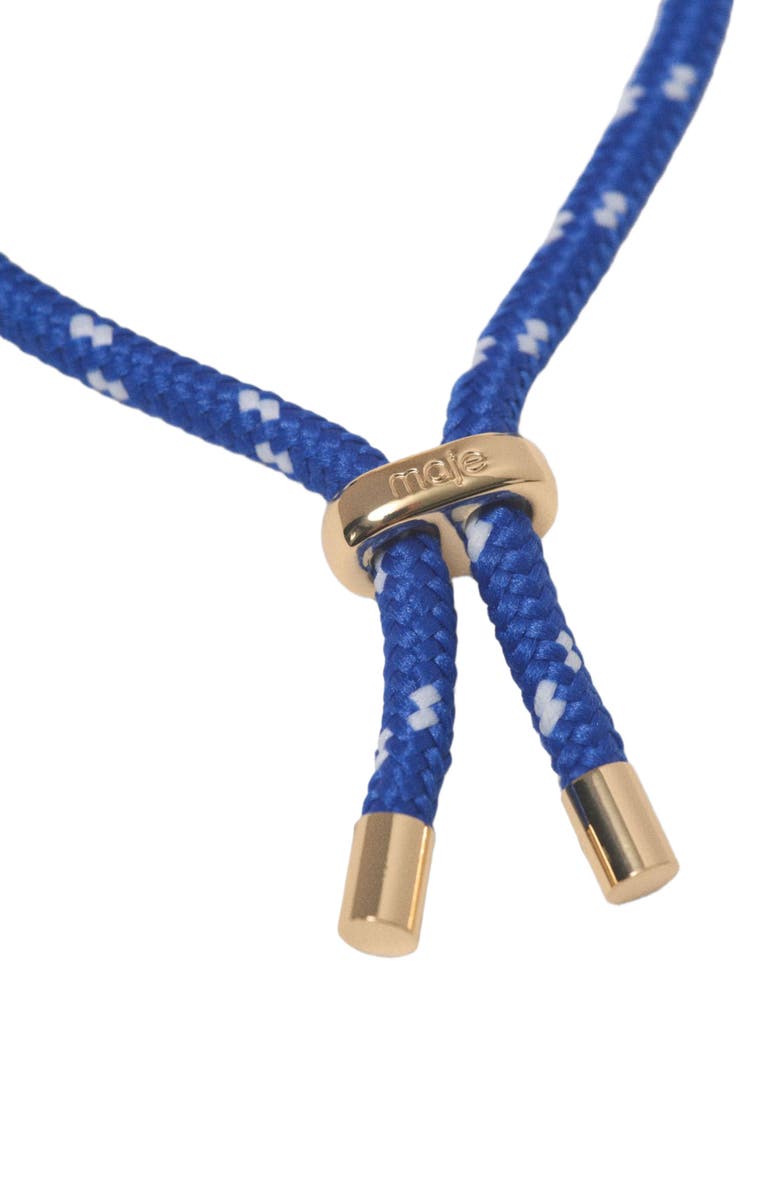 maje Marine cord chain bracelet, Alternate, color, Gold