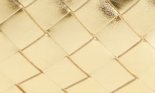 Bottega Veneta Mini Jodie Metallic Leather Top-handle Bag In 8922 Gold Brass