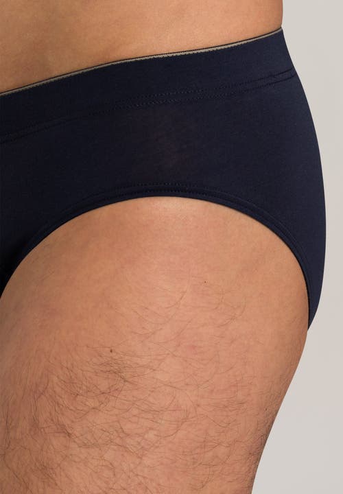 Hanro Cotton Superior Cotton Brief In Midnight Navy
