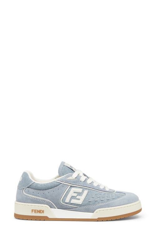 Shop Fendi Ff Match Sneaker In Cielo/blue/bianco